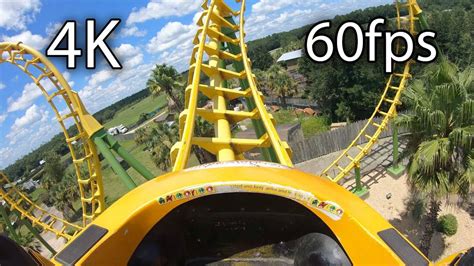 Boomerang Front Seat On Ride 4k Pov 60fps Wild Adventures Youtube