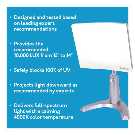 Carex Day Light Classic Plus Bright Light Therapy Lamp 10000 Lux At