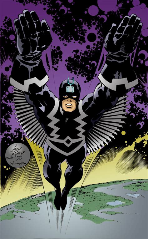 Beautiful Reworking Of Kirbys Black Bolt Inks By Scott Williams