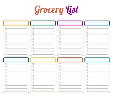 5 Best Images Of Printable Blank List Blank Scavenger Hunt List