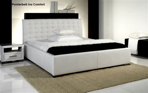 Betten 100x200 cm im angebot große auswahl an einzelbetten viele modelle aus holz & in weiß jetzt entdecken & sparen! Lederbett Polsterbett Ina Leder Bett weiss+schwarz 100x200 ...