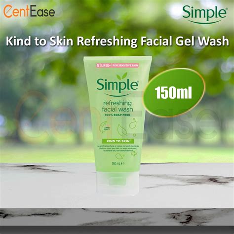 Simple Kind To Skin Refreshing Facial Gel Wash 150ml Shopee Malaysia
