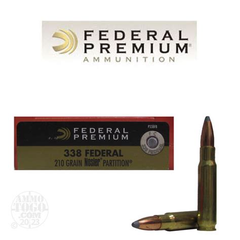 338 Federal Nosler Partition Ammo For Sale By Federal 20 Rounds
