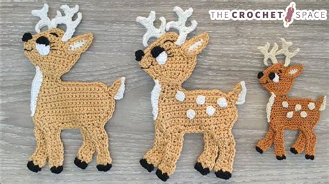 Dear Deer Crochet Applique Free Crochet Patterntut