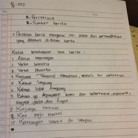 Contoh kalimat dengan verba mental 1) kakak merasa sedikit aneh dengan surat yang diperolehnya. Contoh Kata Kerja Mental Dalam Teks Berita - Terkait Teks