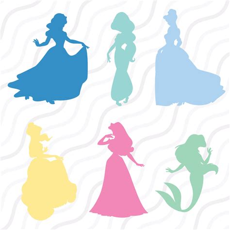268 Disney Princess Silhouette Svg Svg Png Eps Dxf File