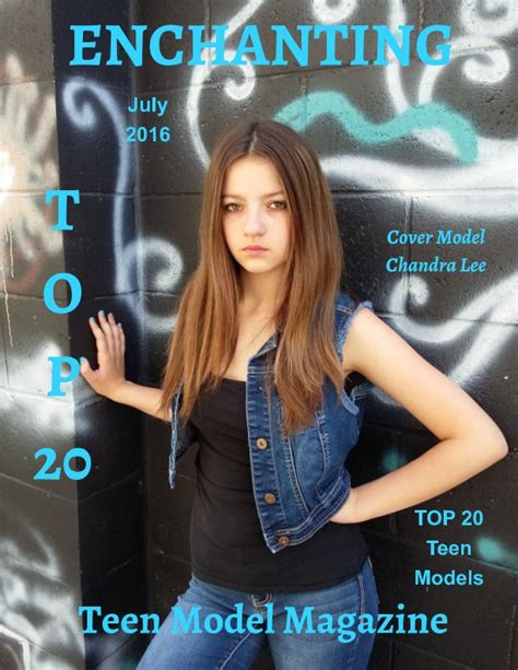 Top 20 Teen Models July 2016 By Elizabeth A Bonnette Blurb Books