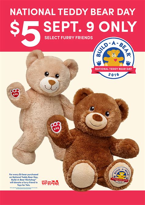 He/she will ask you to step on the pedal while the person will stuff the bear. Celebrate National Teddy Bear Day With $5 Build A Bear ...