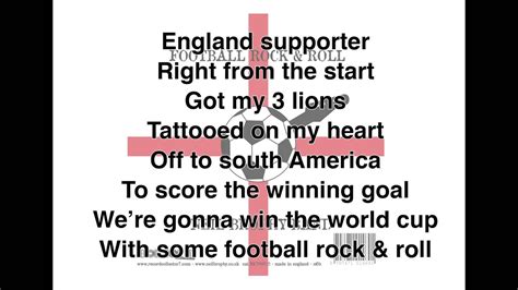 In the sixteenth century and earlier it was one of the most musical countries in europe; FOOTBALL ROCK & ROLL 2014 - OFFICIAL ENGLAND WORLD CUP ...