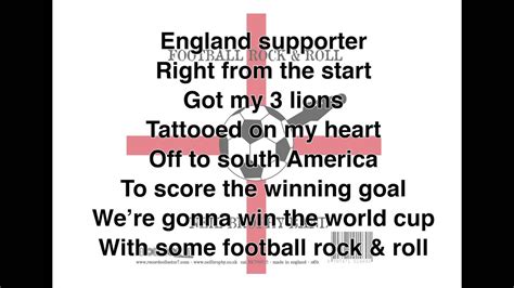 In the sixteenth century and earlier it was one of the most musical countries in europe; FOOTBALL ROCK & ROLL 2014 - OFFICIAL ENGLAND WORLD CUP ...