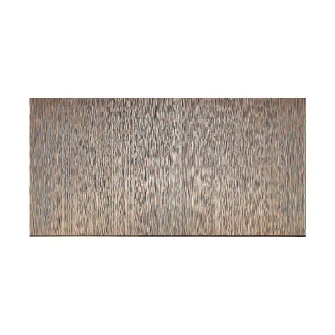 Fasade Ripple Vertical 96 In X 48 In Decorative Wall Panel In Brushed
