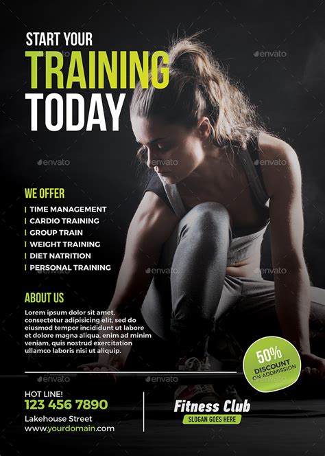 Fitness Flyer Print Templates Graphicriver