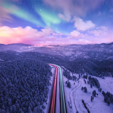 Road Trails Long Exposure Colorful 4k Wallpaperhd Photography