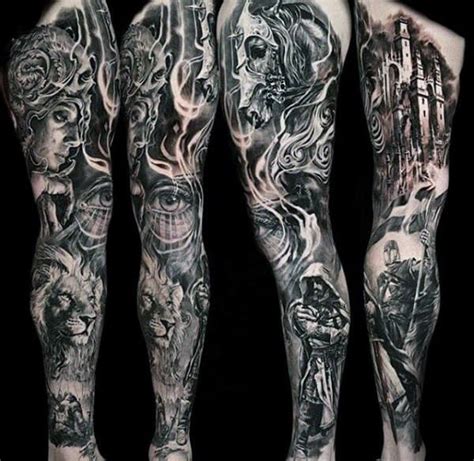 100 black and grey tattoos for men grandeur of gradients