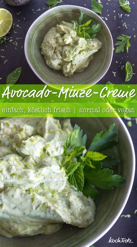 This mexican avocado dip recipe is an easy alternative to guacamole! Avocado-Minze-Dip | super einfach und passt zu vielem ...