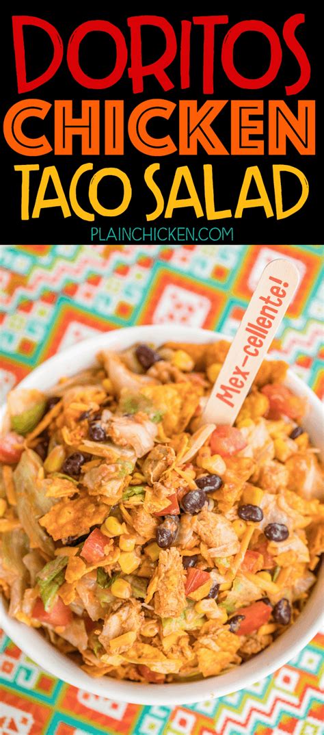 Doritos crusted chicken is sure to become one of your family's favorite doritos crusted chicken recipe, gluten free & delicious. Doritos Chicken Taco Salad - you can't beat Doritos for ...