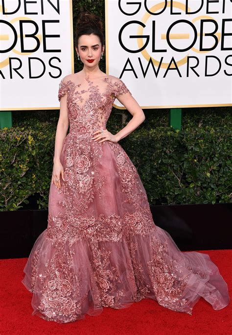 Lily Collins 74th Annual Golden Globe Awards 06 Gotceleb