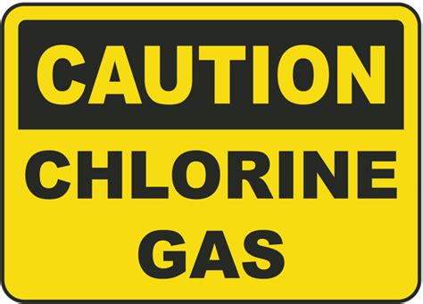 While this does work it doesn't produce as much chlorine gas as. Nevada Chlorine Gas Sign F8307 - by SafetySign.com