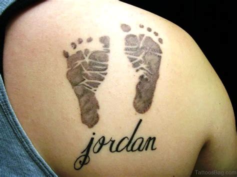 56 Cute Baby Footprint Tattoos On Shoulder Tattoo Designs