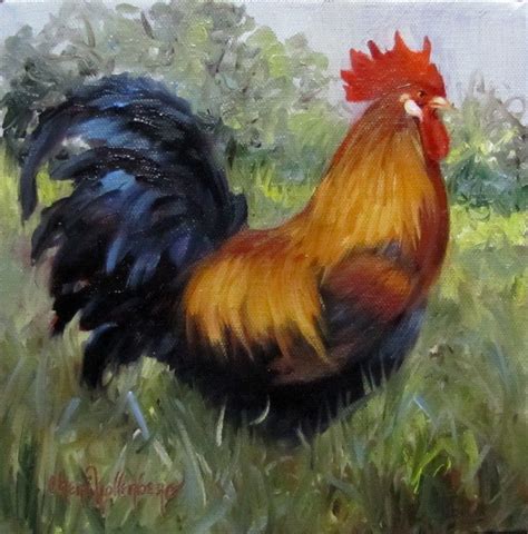 Paintings Of Roosters In Oil Warehouse Of Ideas