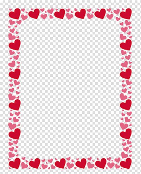Red Background Frame Borders And Frames Heart Right Border Of Heart