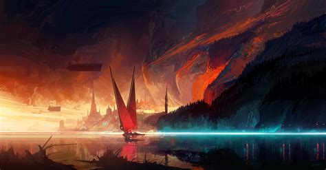 Wallpaper Bastien Grivet Digital Art Artwork Illustration