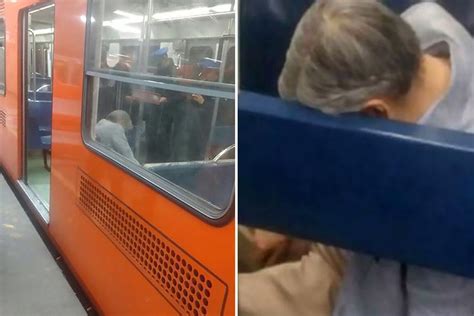 Passengers Sit Next To ‘sleeping Oap For Hours On Mexican Tube Unaware