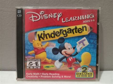 Disney Mickey Mouse Kindergarten Pc Game Home School Learning 4 6 Cd