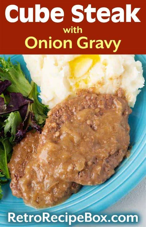 Thicken it up for other sauces for spaghetie, or over chicken or steak and bake away….i always made baked steak in the oven, but am gonna try this receipe in the crock. Cube Steak with Onion Gravy | Retro Recipe Box
