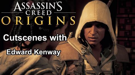 Assassin S Creed Origins Edward Kenway Legacy Outfit Cutscenes YouTube