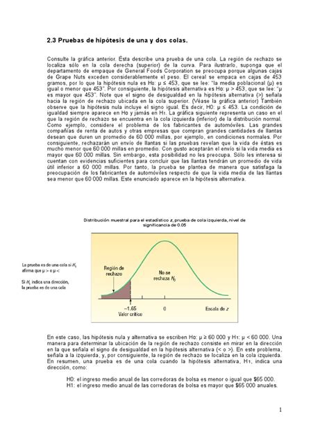 Prueba De Hipótesis Dos Colasdocx Hypothesis Statistical