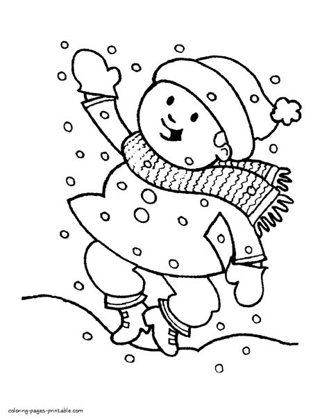Colouring Pages Winter Season Coloring Pages Printablecom