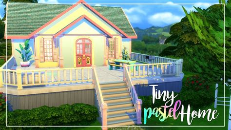The Sims 4 Tiny Pastel Home Youtube