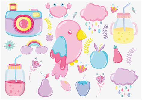 Punchy Pastel Cartoons Collection 624685 Vector Art At Vecteezy