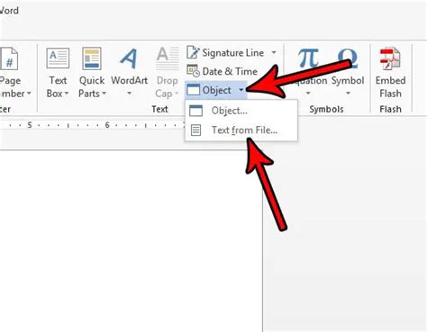 How To Insert A File Into A Word 2013 Document Solve Your Tech