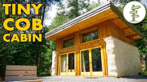Sustainable Micro Straw Bale Cabin With Passive Solar Green Roof Youtube