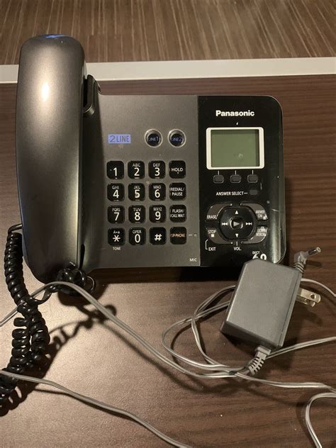 Panasonic Kx Tg9391t 19 Ghz 2 Lines Landline Only With Power Cord No
