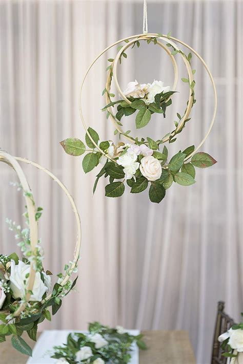 Over 50 colors flowers to complete your diy wedding ideas. Amazon.com: Ling's moment Floral Wreaths Set of 2 Blush ...