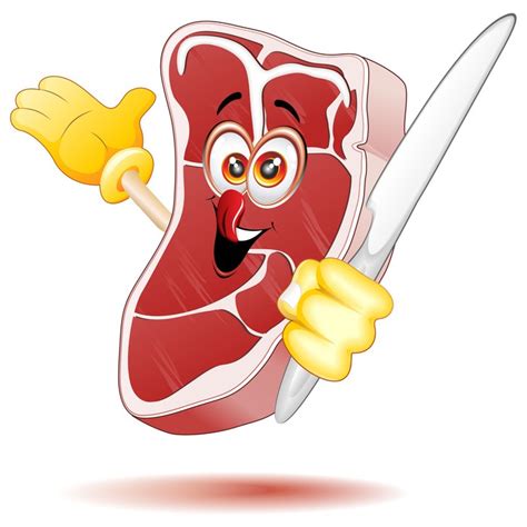 La carne nella tradizione della cucina toscana il maiale. Vinilo Pixerstick Bistecca Fiorentina Carne Cartoon ...