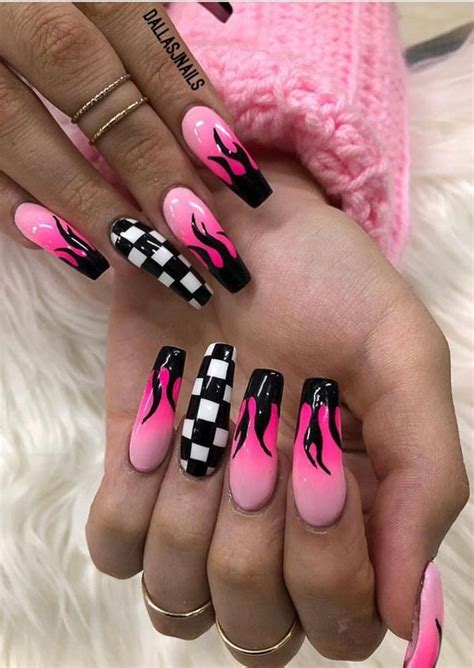 51 Stylish Fire Nail Art Design Ideas You Must Try Fire Nails