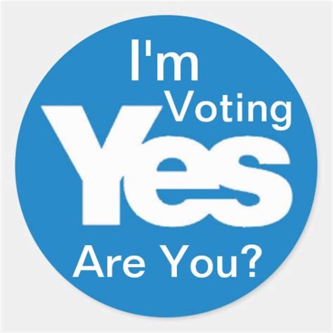 Im Voting Yes 3 Sticker Zazzle