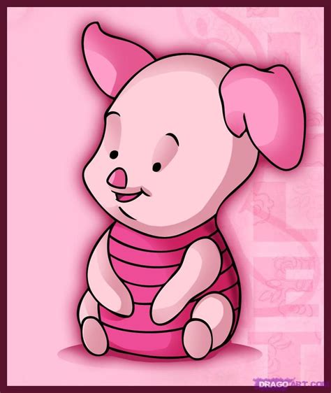 How To Draw Baby Piglet Step By Step Drawing Guide By Dawn Baby