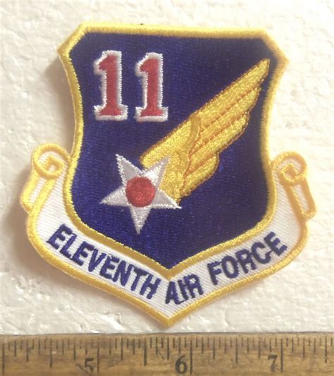 United States Air Force 11th Air Force Shield Embroidered Patch