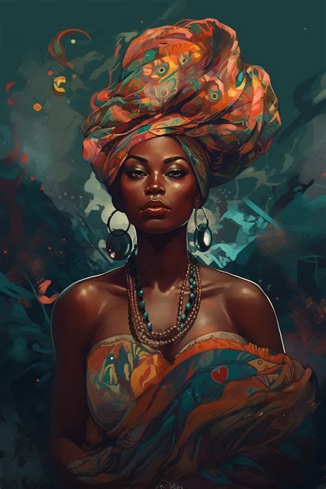 Black Woman Artwork Black Love Art Black Girl Art African Artwork
