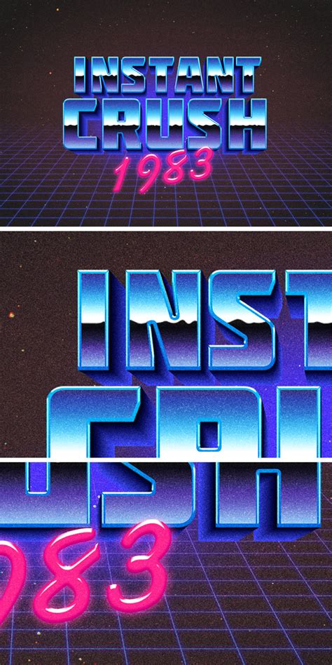 Best 80s Retro Text Effect Photoshop Tutorials Tutorials Graphic