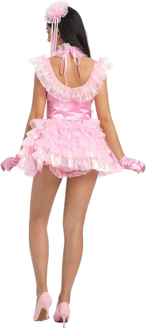 Joline Prissy Sissy Women Fluffy Pink Dance Dress Crossdressing Amazonca Clothing Shoes
