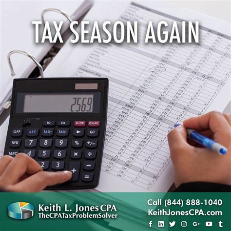 Tax Season Again Let Thecpataxproblemsolver Help You Book Now Keith