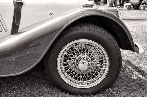 Morgan Spoked Wheel And Curved Wing Car Wheel Morgan Classic Cars