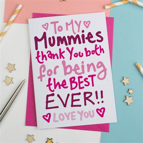 Lgbtq Mothers Day Card For Same Sex Couples By A Is For Alphabet