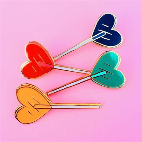 heart lolli pin by tuesday bassen enamel pins cute pins sticker patches